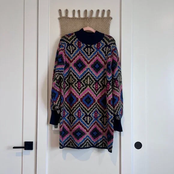 Farm Rio Rauti Sweater Dress | Size L - Picture 7 of 8